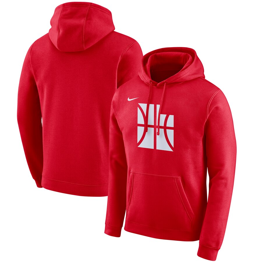 NBA Utah Jazz Nike 201920 City Edition Club Pullover Hoodie Red->chicago bulls->NBA Jersey